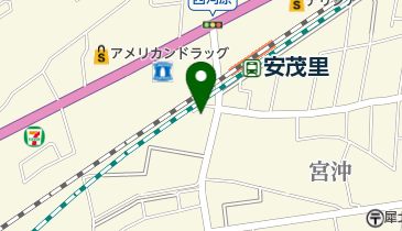 安茂里駅南側自転車駐車場の地図画像