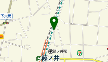 篠ノ井駅北側水路上自転車駐車場の地図画像