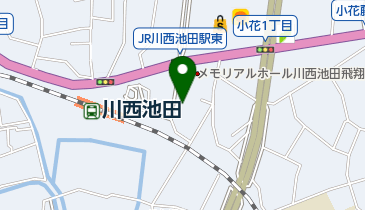 川西池田駅北第2自転車駐車場の地図画像