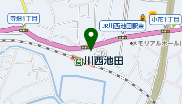 川西池田駅北立体自転車駐車場の地図画像