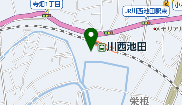 川西池田駅南第2自転車駐車場の地図画像