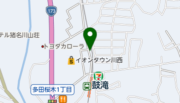 鼓滝駅自転車駐車場の地図画像