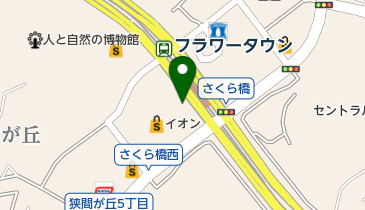 フラワータウン駅前駐輪場の地図画像