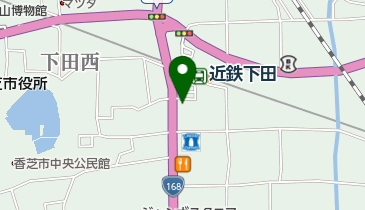 近鉄下田駅地下自転車駐車場の地図画像