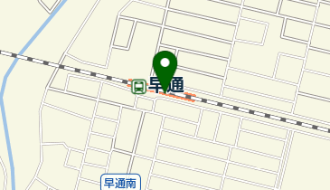 早通駅前南口第1自転車等駐車場の地図画像