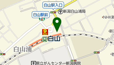 白山駅前自転車等駐車場の地図画像