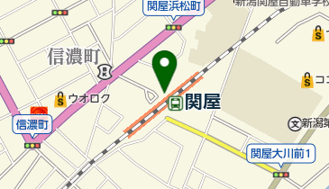 関屋駅北口自転車等駐車場の地図画像