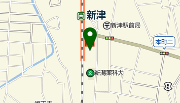 新津駅前自転車等駐車場の地図画像