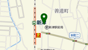 新津駅東口自転車等駐車場の地図画像