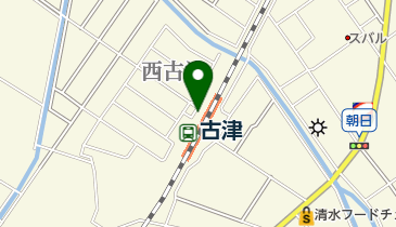 古津駅前自転車等駐車場の地図画像