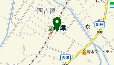 古津駅西口自転車等駐車場の地図画像