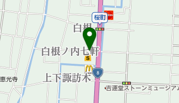 上下諏訪木自転車等駐車場の地図画像