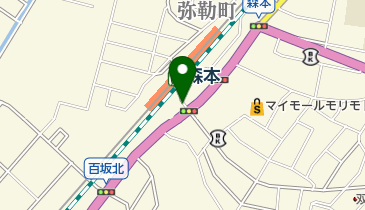 森本駅東第2自転車駐車場の地図画像