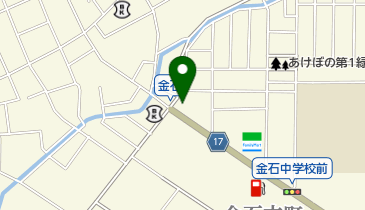 金石バス停前自転車駐車場の地図画像