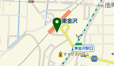 東金沢駅東自転車駐車場の地図画像