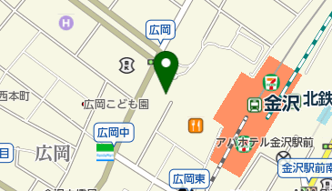 金沢駅西暫定自転車駐車場の地図画像