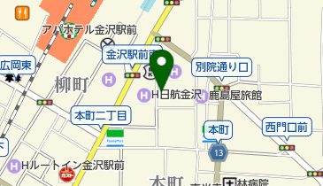 本町2丁目自転車駐車場の地図画像