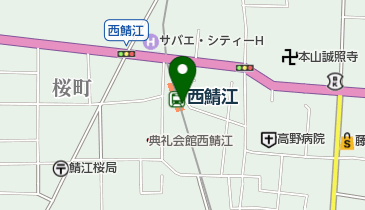 西鯖江自転車駐車場の地図画像