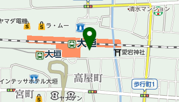 大垣駅東自転車駐車場の地図画像