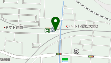 室駅自転車駐車場の地図画像