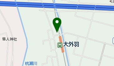 大外羽駅自転車駐車場の地図画像