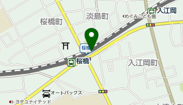 桜橋東側駐輪場の地図画像