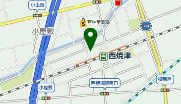 西焼津駅北口駐輪場の地図画像