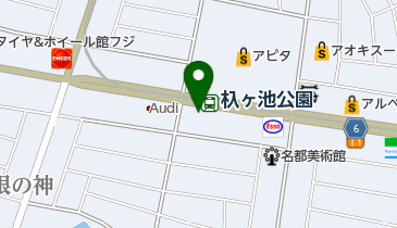 杁ヶ池公園駅第2自転車等駐車場の地図画像