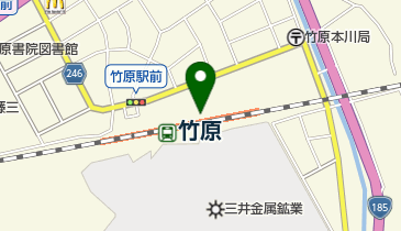 竹原駅東駐輪場の地図画像