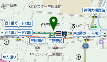 三原駅北駐輪場の地図画像