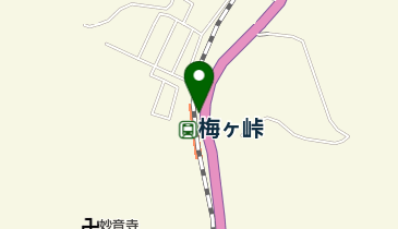 梅ケ峠駅前自転車駐車場の地図画像