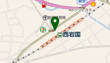 西岩国駅自転車駐輪場の地図画像