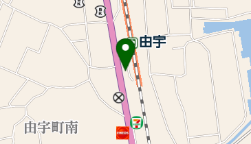 由宇駅前自転車駐輪場の地図画像