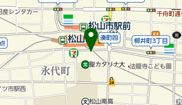 伊予鉄ターミナルビル南駐輪場の地図画像