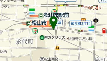 松山市駅前駐輪場1の地図画像