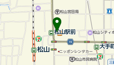 松山駅前第2駐輪場の地図画像