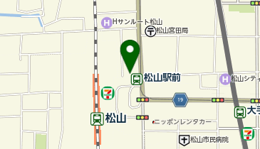 松山駅前駐輪場の地図画像