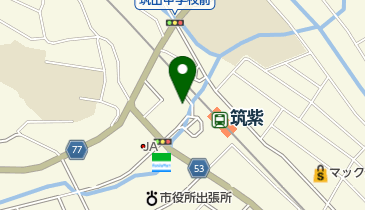 西鉄筑紫駅西口自転車駐車場の地図画像