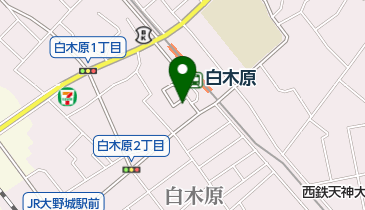西鉄白木原駅前自転車等置場の地図画像