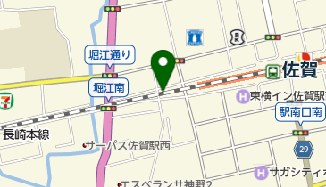 佐賀駅西駐輪場の地図画像