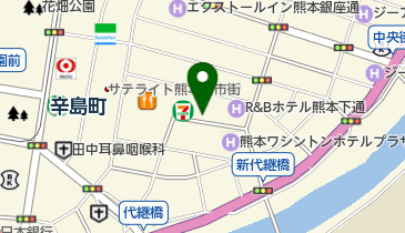 くまもとまちなか駐輪場下通2丁目の地図画像