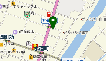 くまもとまちなか駐輪場ぱーくすりーの地図画像