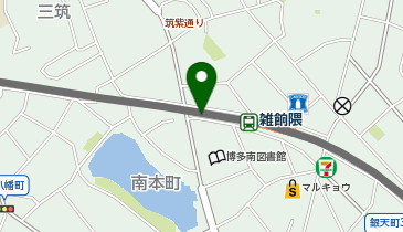 福岡市営 雑餉隈駅駐輪場の地図画像