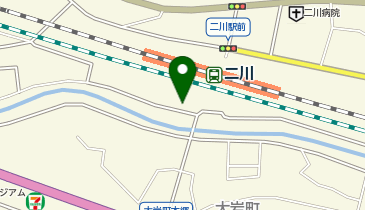 二川駅自動車等駐車場(自動二輪駐車場)の地図画像