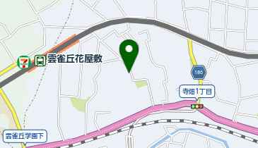 雲雀丘花屋敷自転車駐車場の地図画像