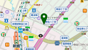二輪車用パーキングメーター (中央区銀座8丁目7番付近)の地図画像