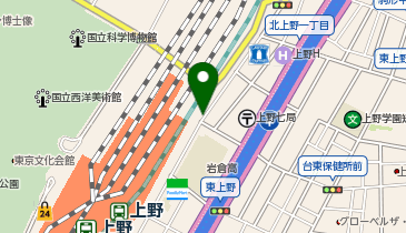 二輪車用パーキングメーター (台東区上野7丁目1番付近)の地図画像