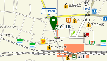 二輪車用パーキングメーター (立川市曙町2丁目4番付近)の地図画像