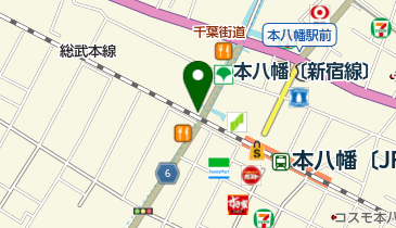 JR本八幡駅 第1駐輪場の地図画像