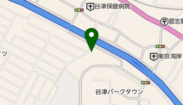 京成谷津駅南口自転車等駐車場の地図画像